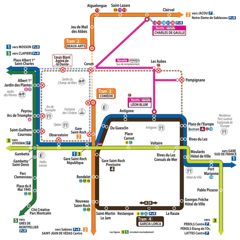 Montpellier : les lignes de tram à surveiller cet été