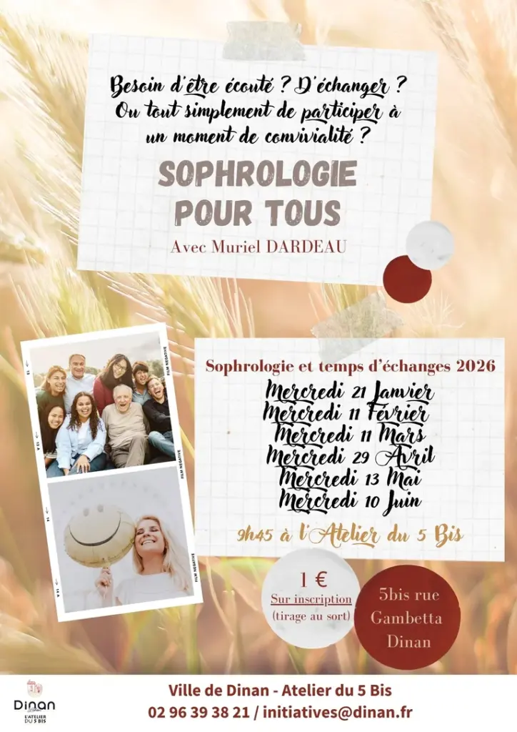 Café sophro à Dinan : un mercredi par mois pour 1 €: ce qu'il faut retenir