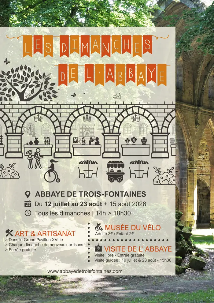 Dimanches de l’Abbaye : marché gratuit à Trois-Fontaines