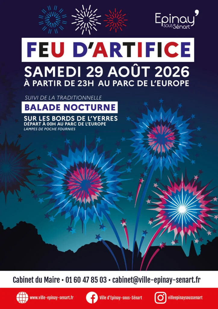 Épinay-sous-Sénart : une soirée gratuite entre feu d’artifice et balade nocturne