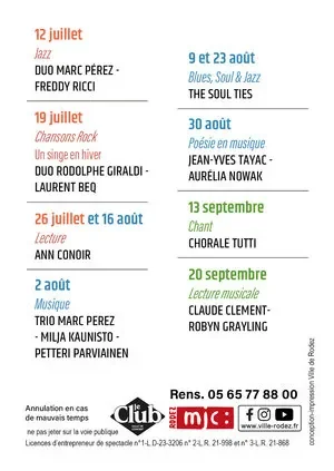 Rodez : Les Dimanches du Kiosque gratuits le 26 juillet