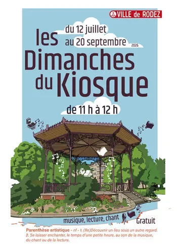 Rodez : Les Dimanches du Kiosque gratuits le 26 juillet