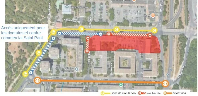 À Montpellier, le chantier qui recompose la circulation à la Mosson