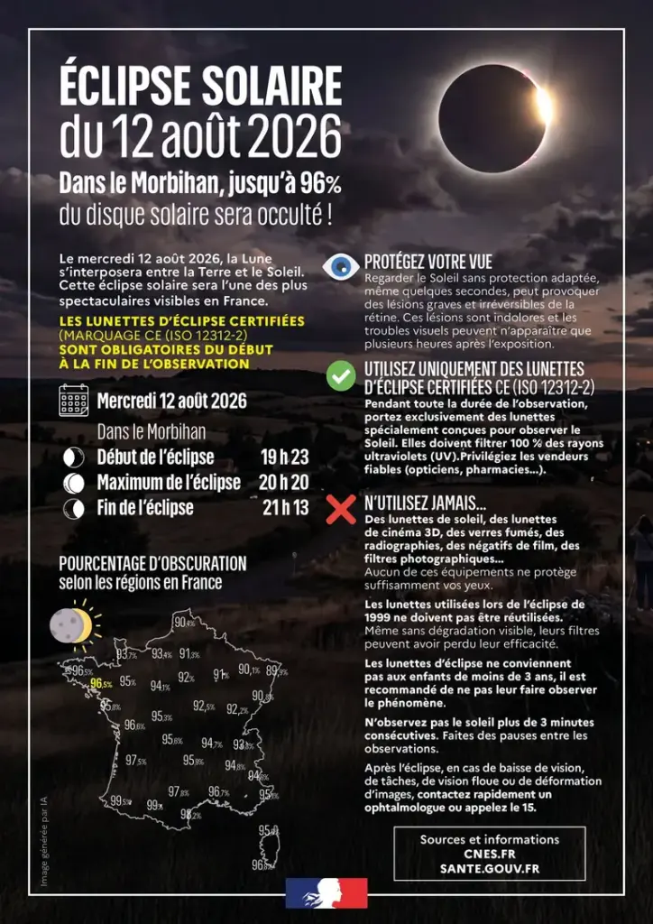 À Vannes, une éclipse à admirer sans risquer sa vue