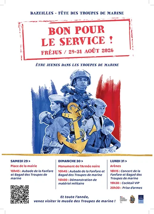 Commémoration de Bazeilles à Fréjus : le programme du 31 août: les informations pratiques