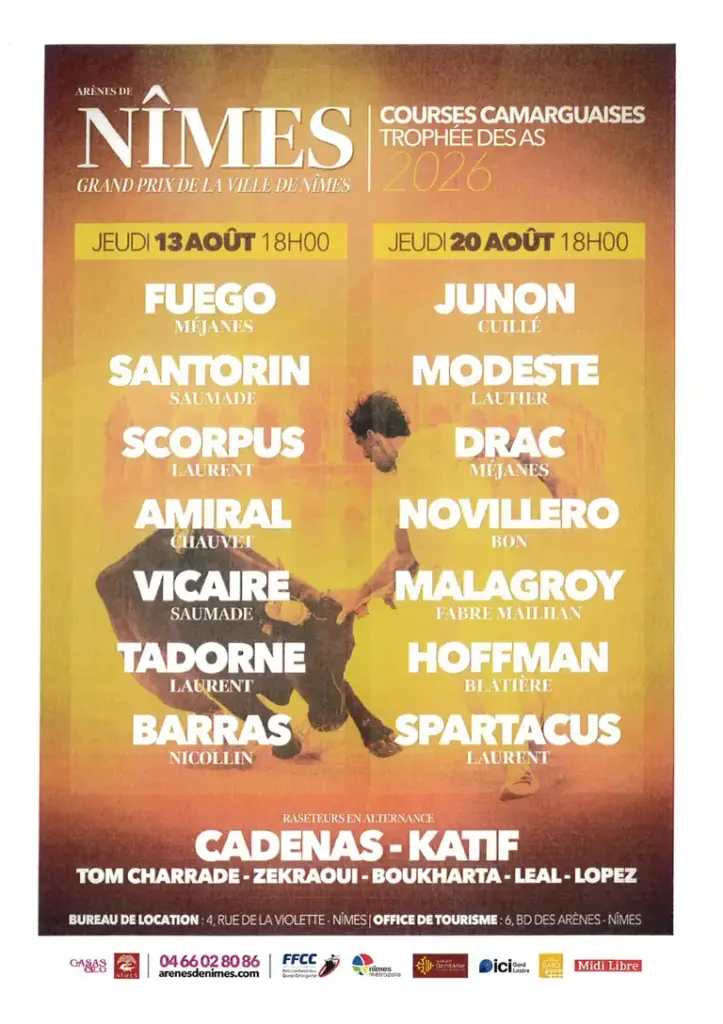 Courses camarguaises à Nîmes : le Trophée des As aux Arènes