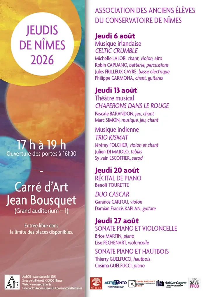 Jeudis de Nîmes : l’été gratuit entre concerts et marchés